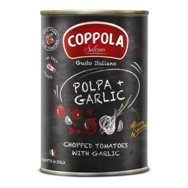 Coppola Polpa + Saporita Tomates Hachées à l’Ail (12x400g)