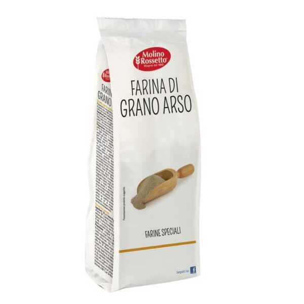 Molino Rossetto Farine de blé dur brûlé Grano Arso (400g)
